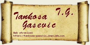 Tankosa Gašević vizit kartica